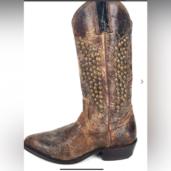 Frye Billy Studded Cowboy Boots - Picture 3 of 11